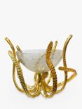 Culinary Concepts Mini Octopus Stand and Glass Bowl, 450ml, Gold
