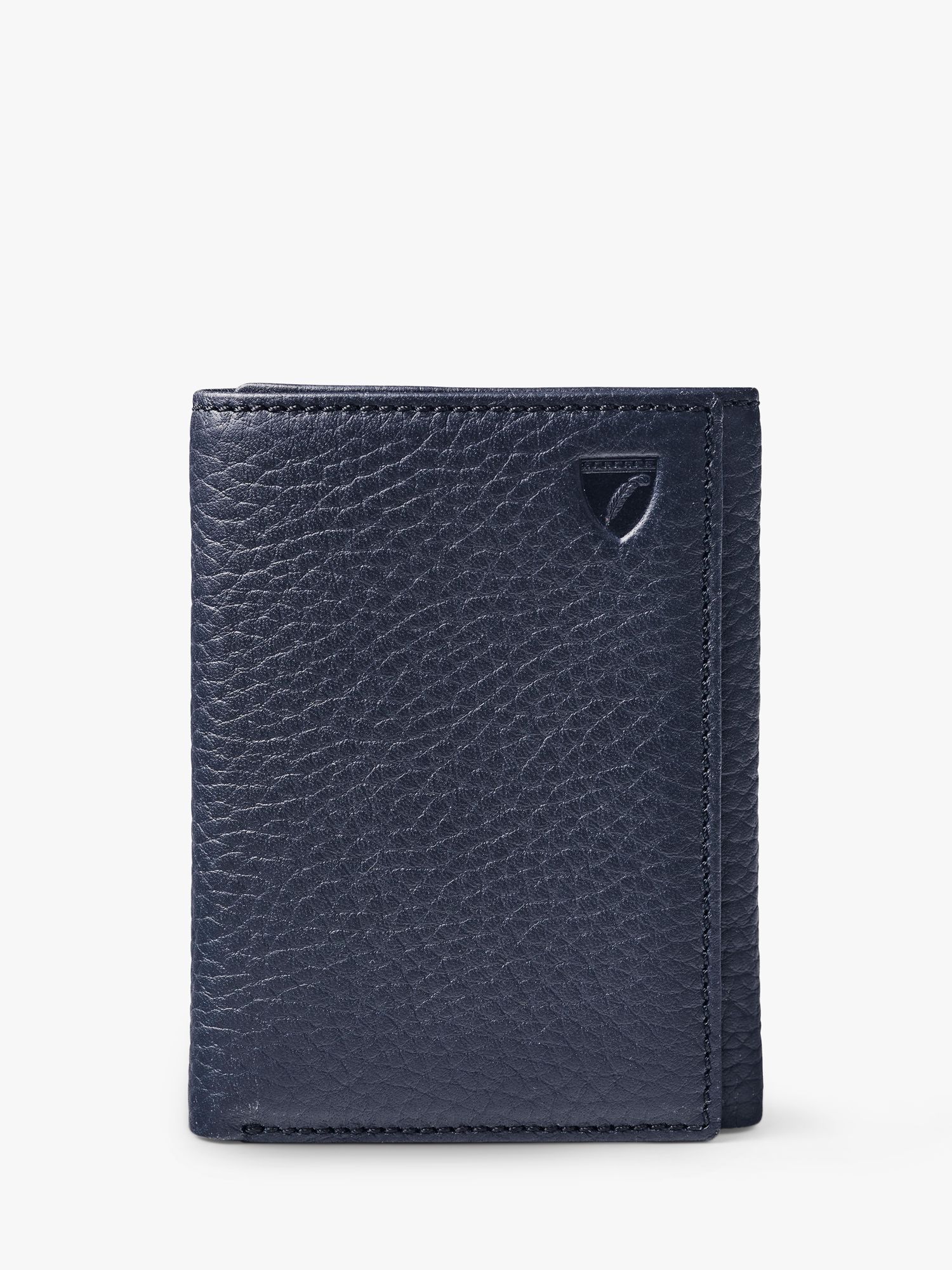 Calvin Klein Men's Pebble Leather Slim Bifold Wallet - Grey