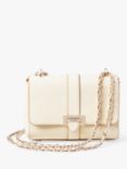 Aspinal of London Lottie Small Pebble Leather Shoulder Bag, Ivory