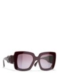 CHANEL Rectangular Sunglasses CH5474Q Bordeaux/Violet Gradient