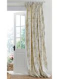 Laura Ashley Pussy Willow Thermal Lined Pencil Pleat Door Curtain, W168 x Drop 213cm, Off White/Hedgerow