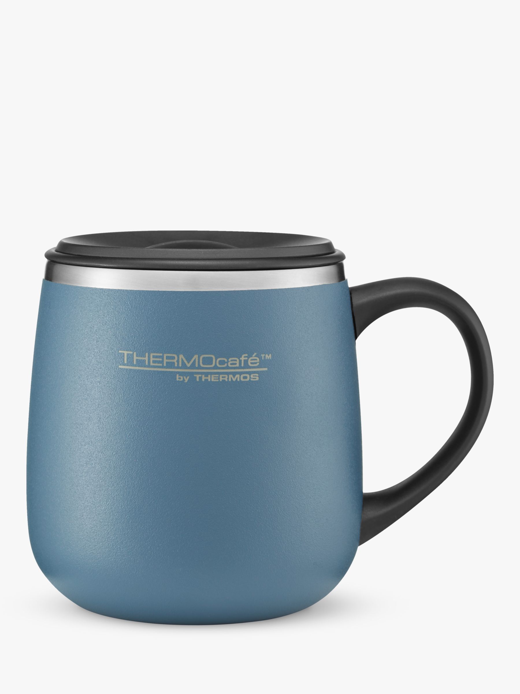 Thermos Thermocafe Earth Collection Double Wall Insulated Stainless Steel  Desk Mug, 280ml, Ocean Blue