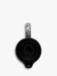 Denby Halo Brew Stoneware Milk Jug, 200ml, Black/Multi