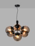 Nordlux Ivona 6 Arm Ceiling Light, Smoke/Black