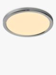 Nordlux Oja 29 Flush Bathroom Ceiling Light, White/Chrome