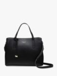 Radley Dukes Place Grainy Leather Medium Zip-Top Grab Bag, Black