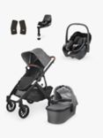 Uppababy Vista V2 Pushchair with Maxi-Cosi Pebble 360 Baby Car Seat and Base Bundle, Greyson/Essential Black
