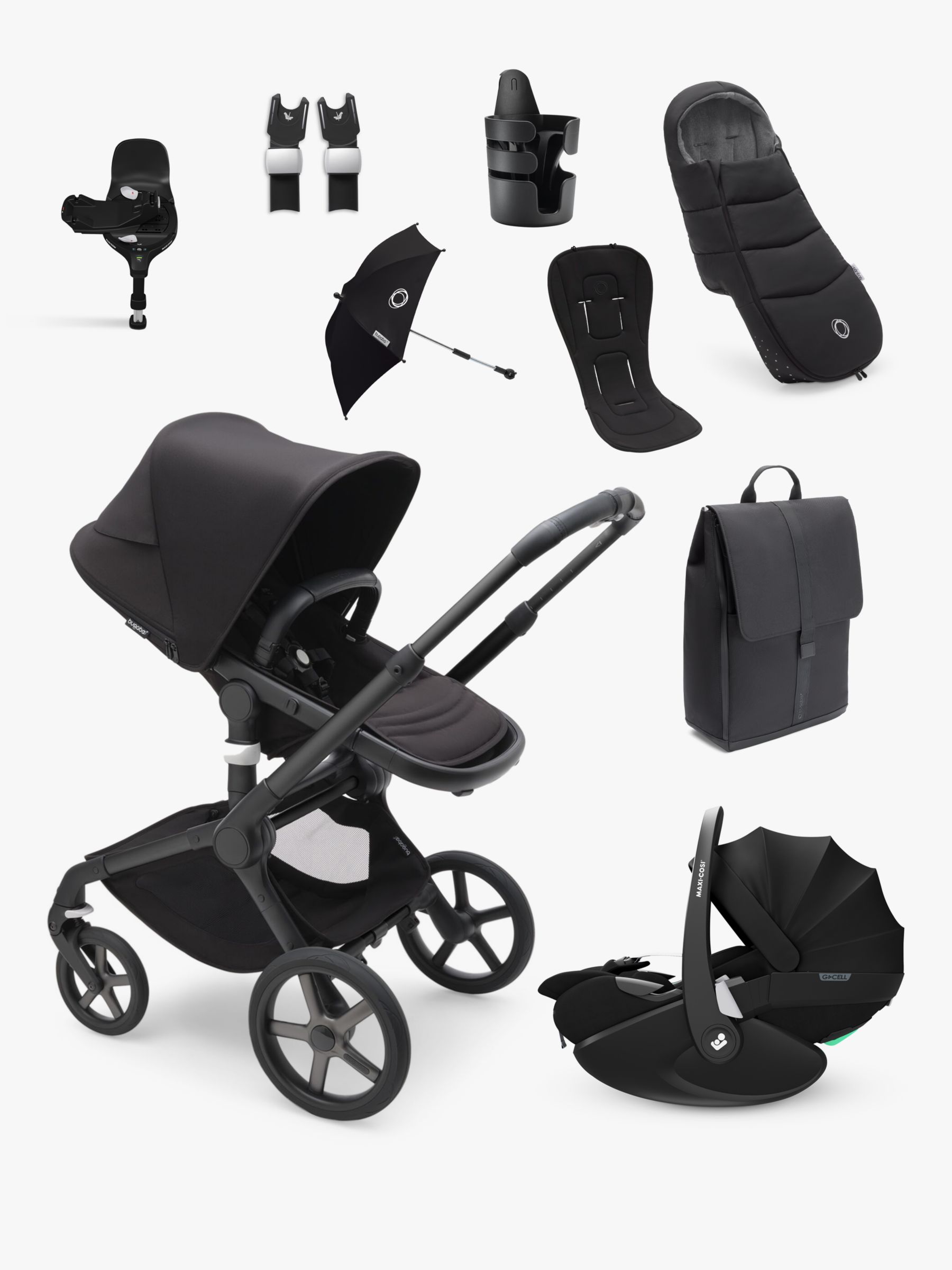 Bugaboo Fox 5 Pushchair with Maxi-Cosi Pebble 360 Pro Baby Car