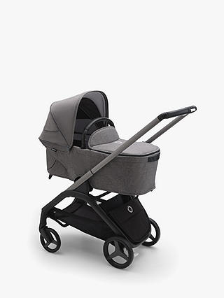Bugaboo Dragonfly Pushchair & Carrycot, Turtle Air by Nuna Car Seat with Base & Accessories Ultimate Bundle, Grey Melange