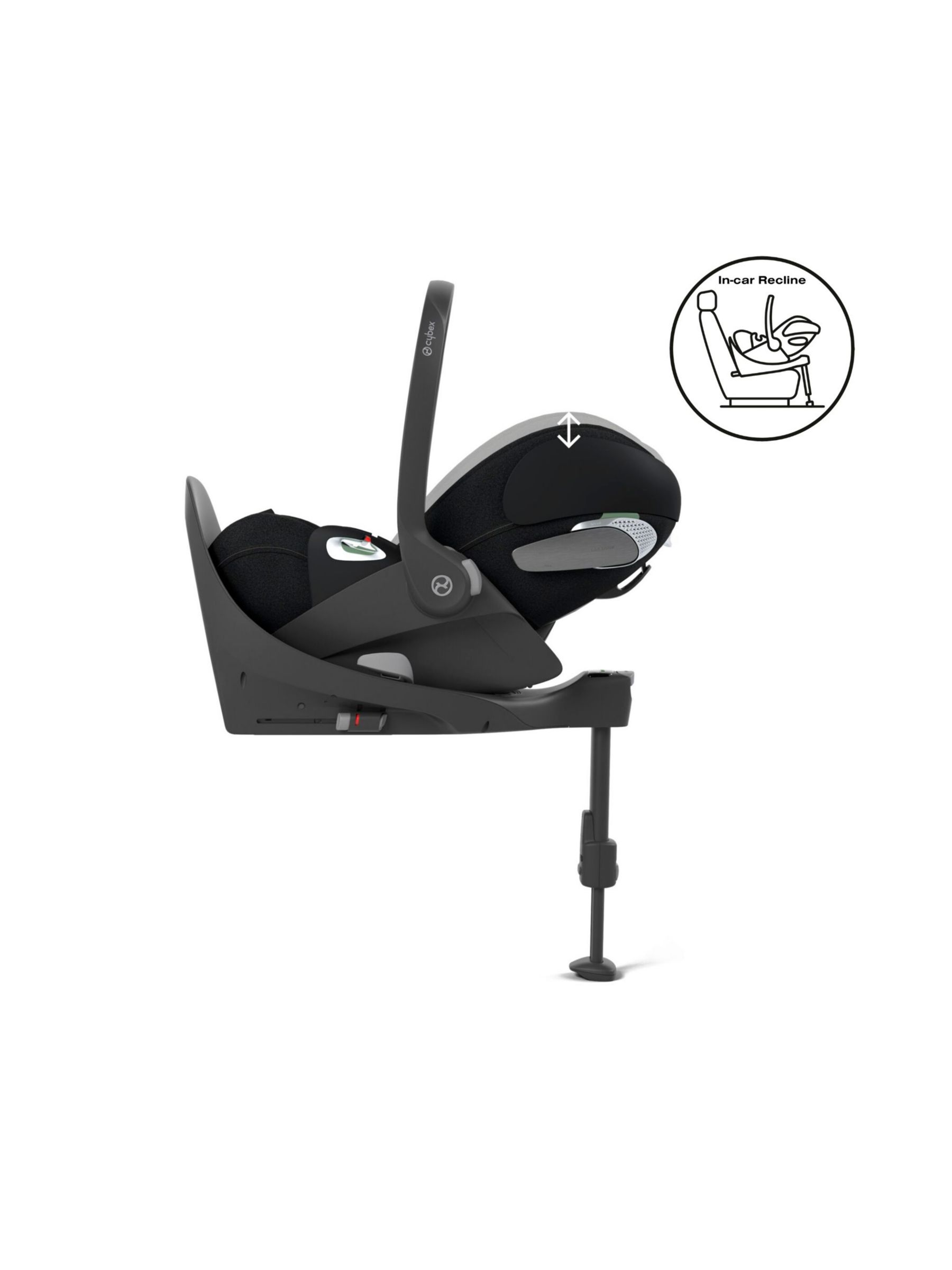 Cybex COYA Compact Pushchair & Cloud T i-Size Car Seat with Adaptors Bundle, Sepia Black