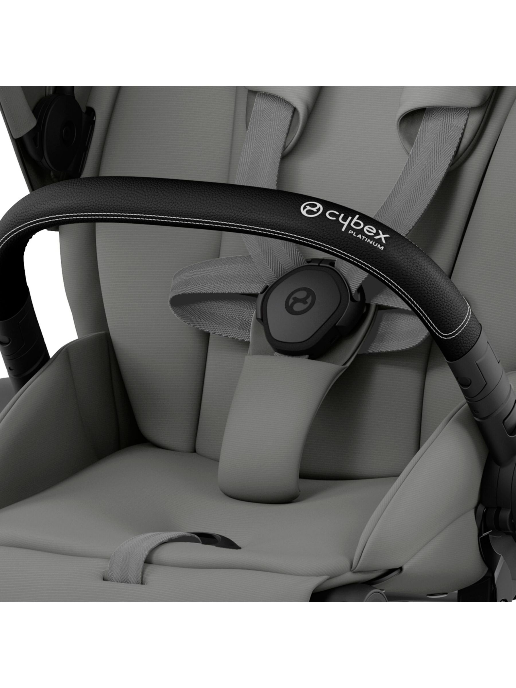 Cybex e-Priam Pushchair Chassis & Seat Pack Bundle, Matt Black/ Mirage Grey
