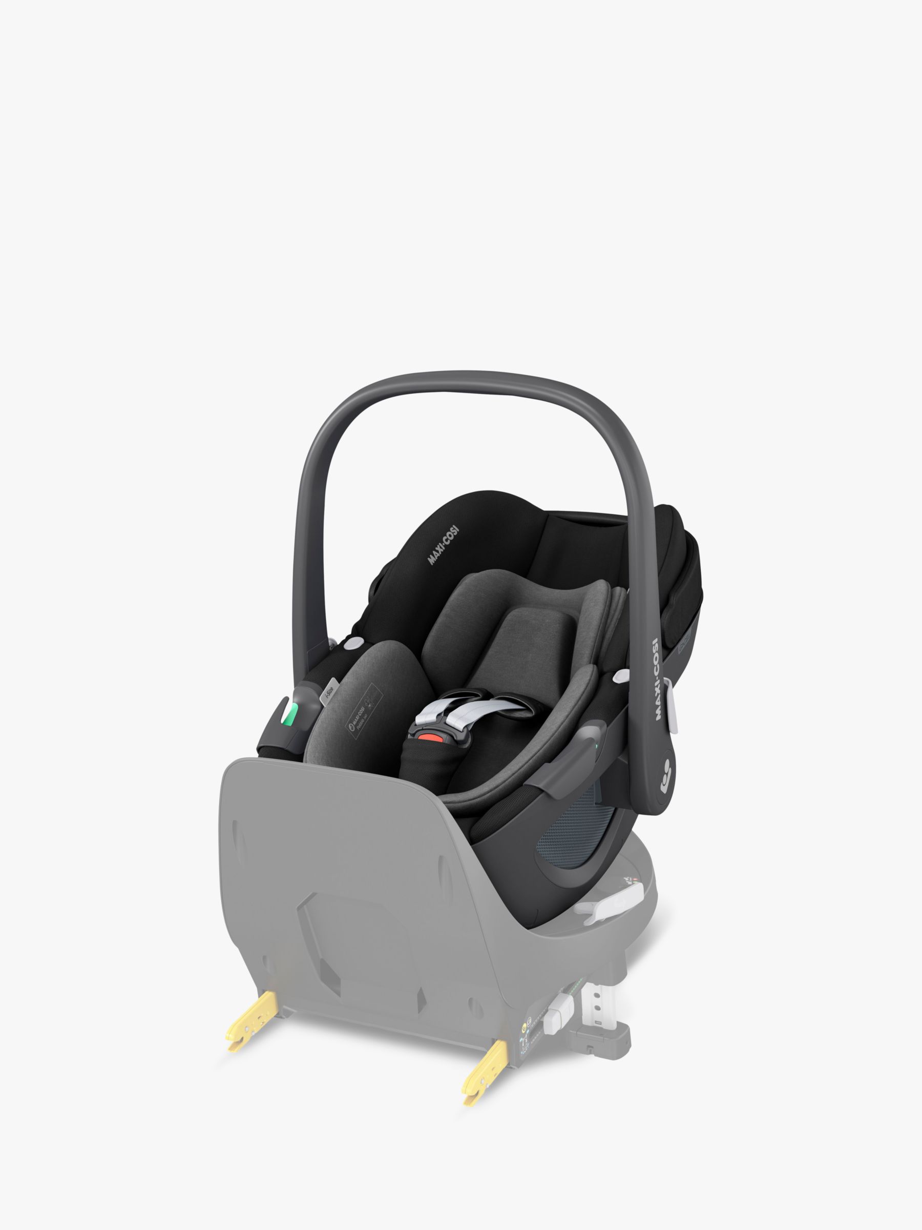 iCandy Peach 7 Pushchair & Accessories with Maxi-Cosi Pebble 360 i-Size Car Seat and FamilyFix 360 Base Bundle, Ivy/ Black