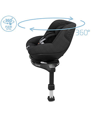 Maxi-Cosi Pebble 360 Pro & Pearl 360 Pro Car Seats with FamilyFix Pro ISOFIX Base Bundle, Black