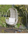 John Lewis Dante Garden Hanging Pod Chair, Grey