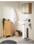 John Lewis Chevron Single Towel Cupboard