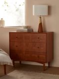 John Lewis Marquetry 3 Drawer Wood Chest, Natural