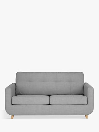 John Lewis Barbican Medium 2 Seater Sofa Bed, Light Leg