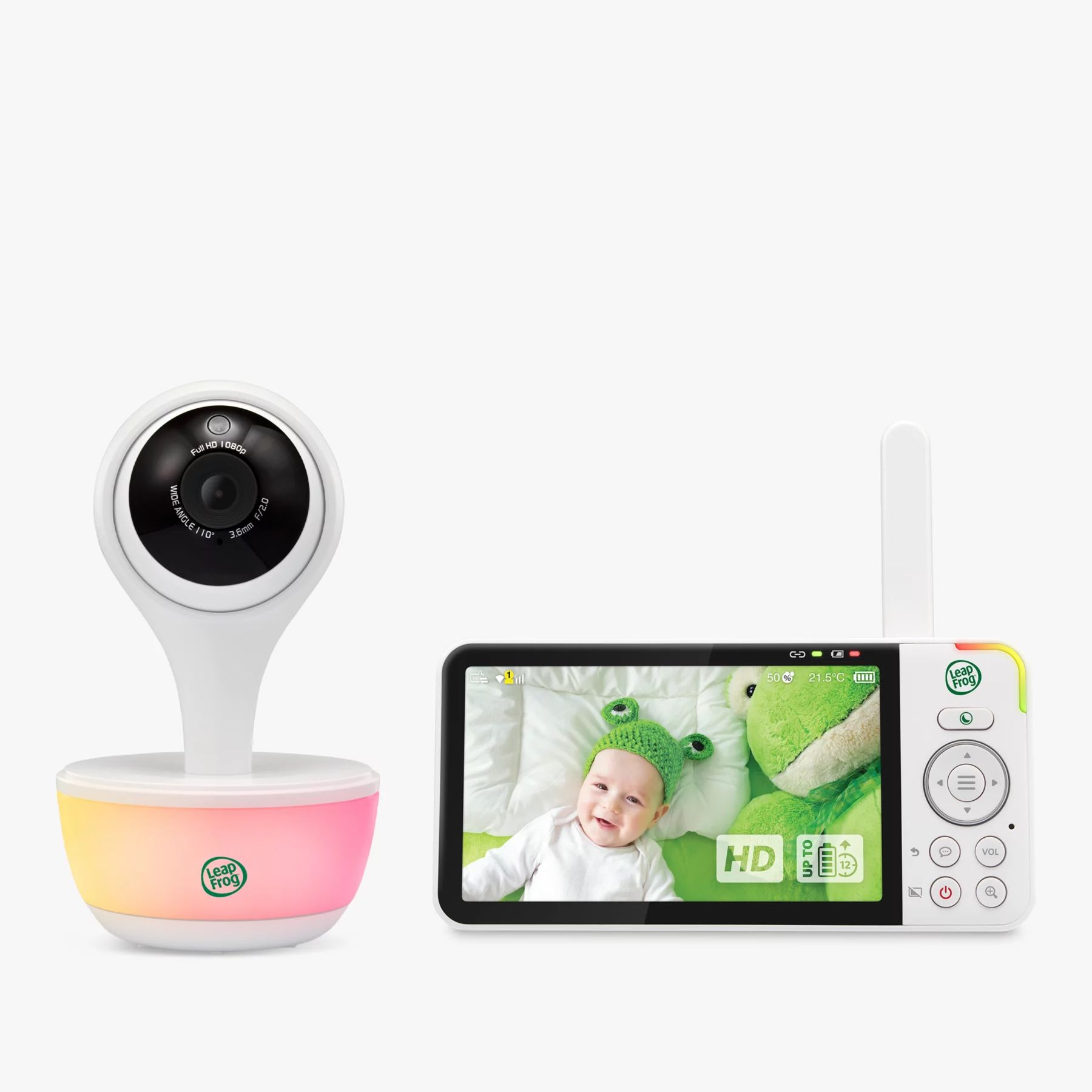 Image of LeapFrog LF815HD WI FI Smart 5inch HD Video Baby Monitor product on a grey background