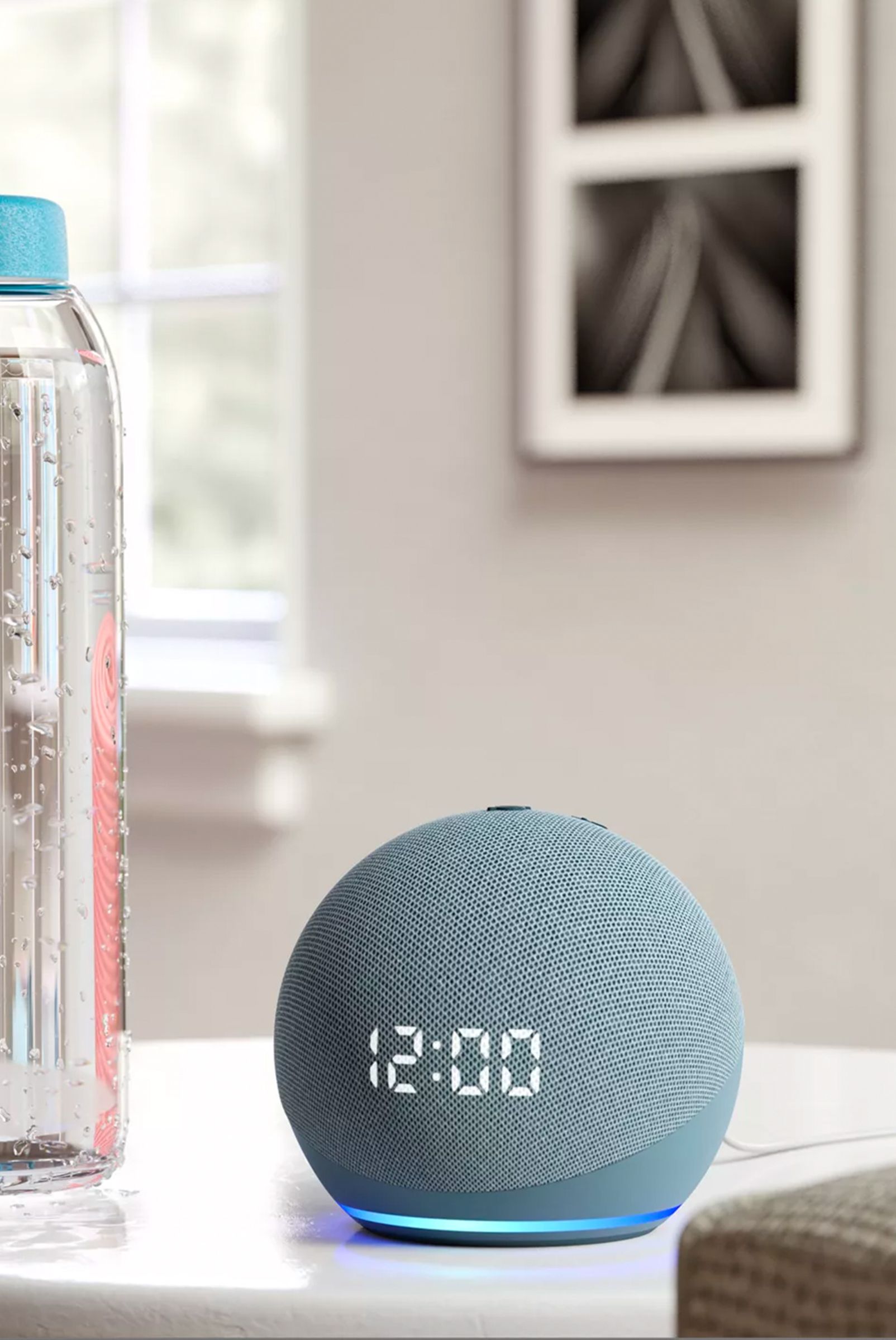 Amazon Echo Dot Smart Speaker with Clock and Alexa Voice Recognition & Control, 4th Generation, Glacier White, £34.99