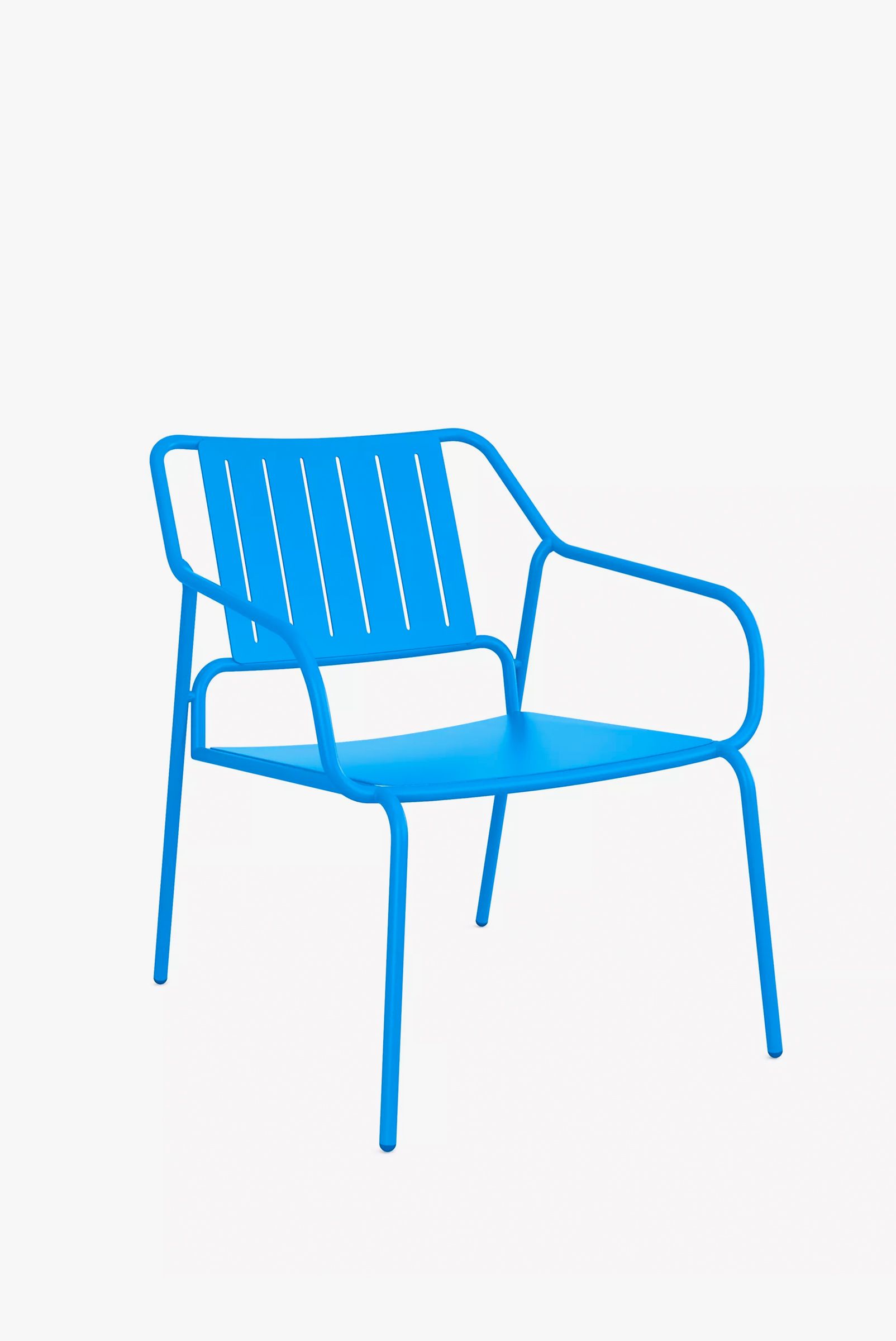 ANYDAY John Lewis & Partners Brights Metal Garden Lounge Chair, Directoire Blue, £47.20