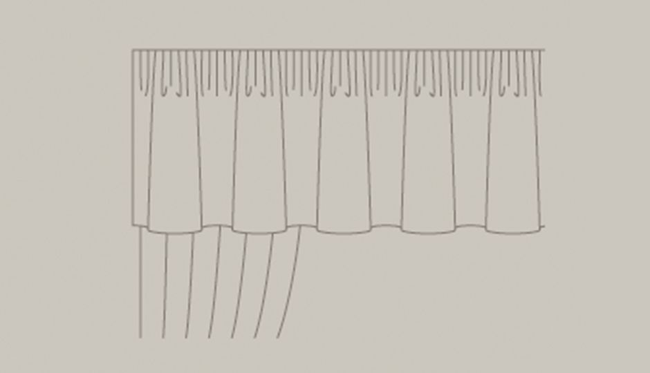 Curtain valance illustration