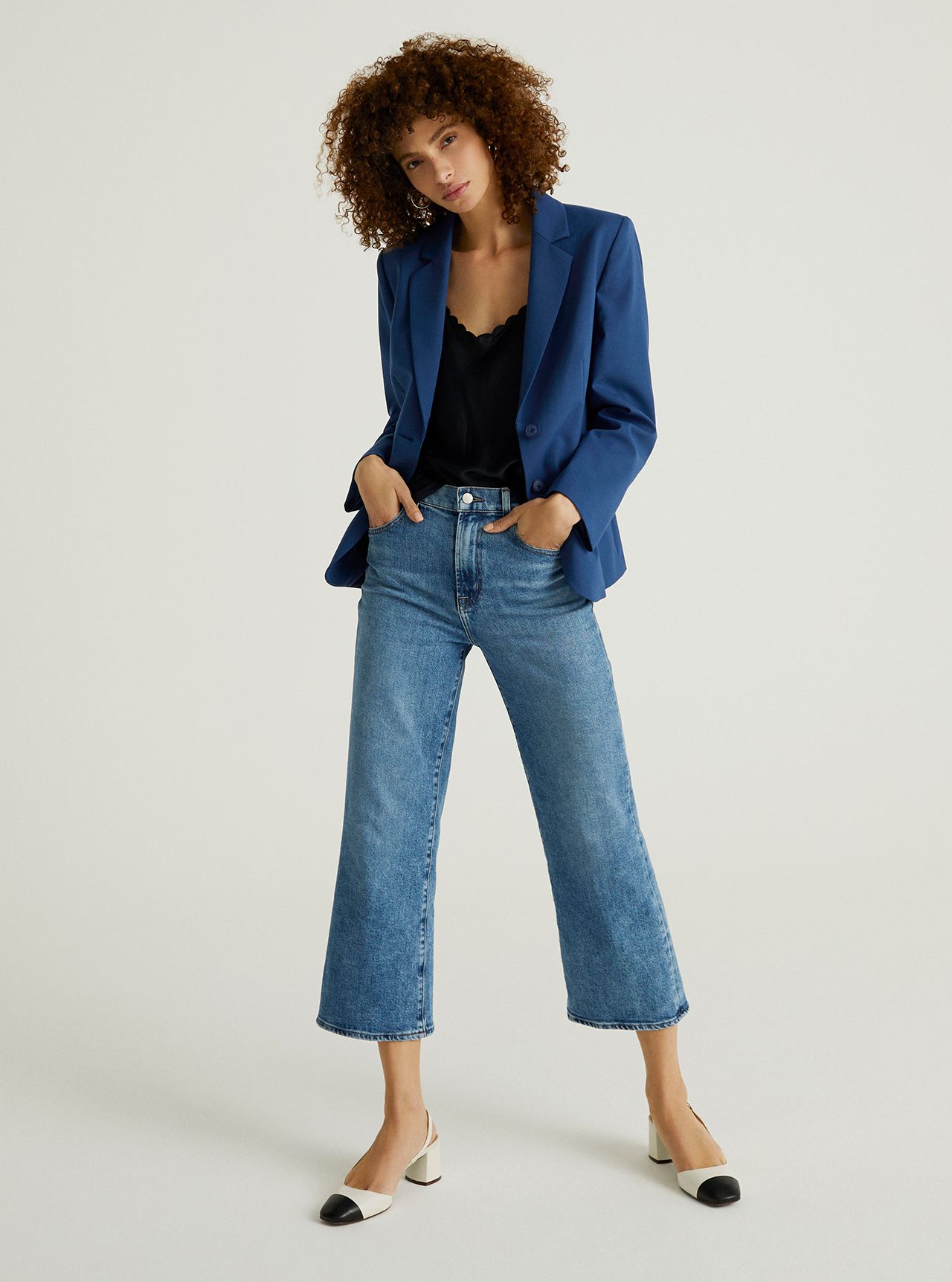 John Lewis & Partners Denim - The Cropped Flare Jean