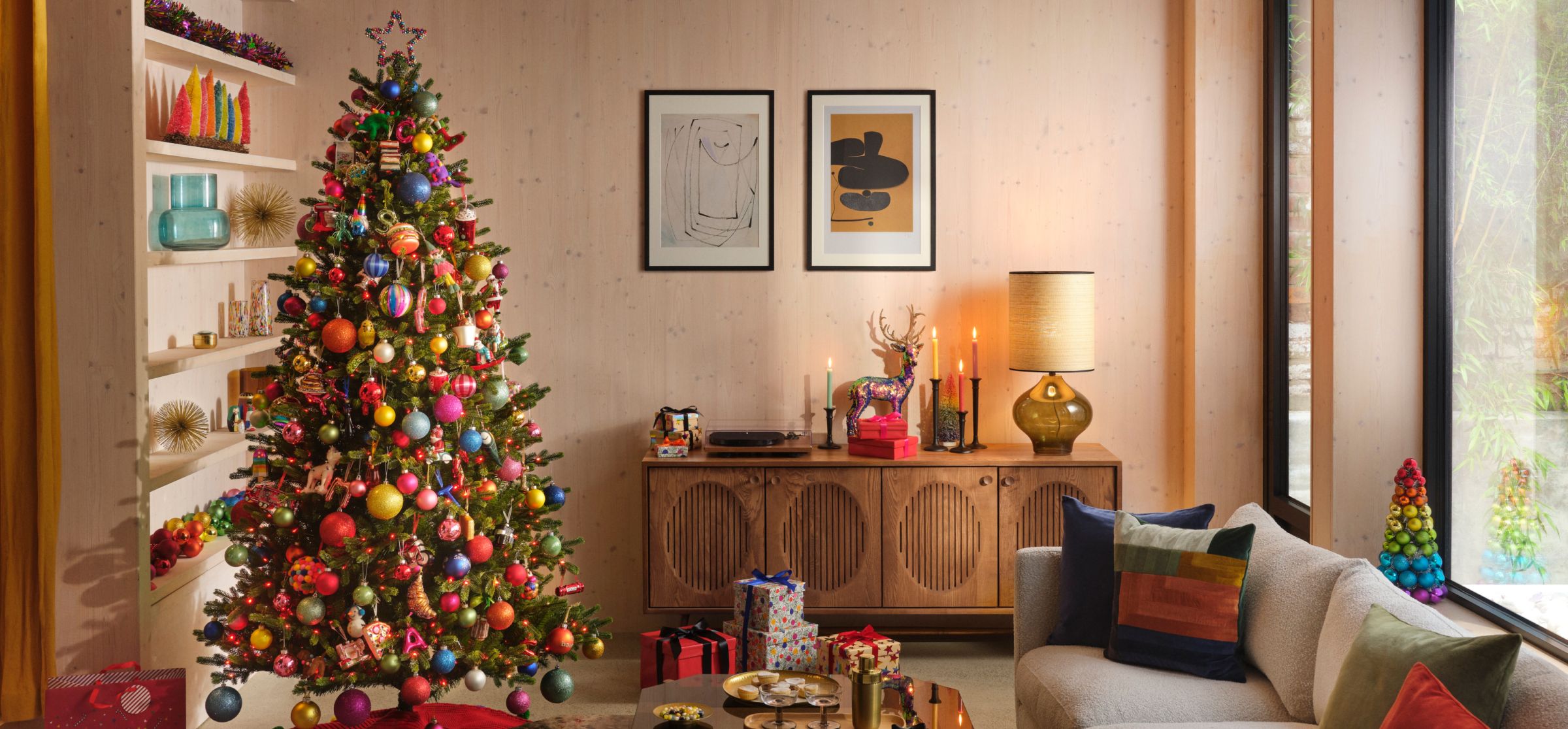 John Lewis & Partners Christams Decorating Ideas and Trends - Rainbow Time Capsule