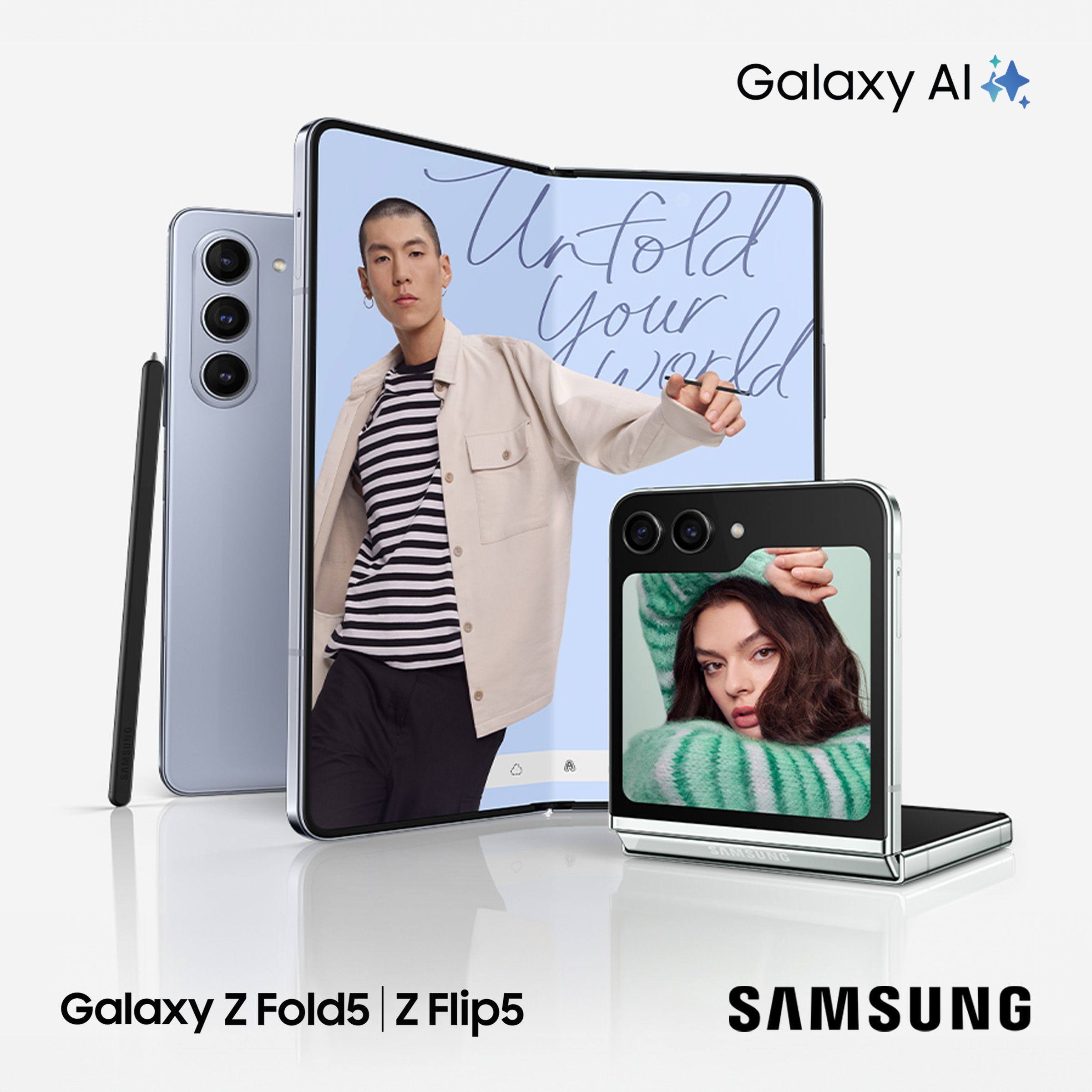 Samsung Galaxy Fold5 and Flip5