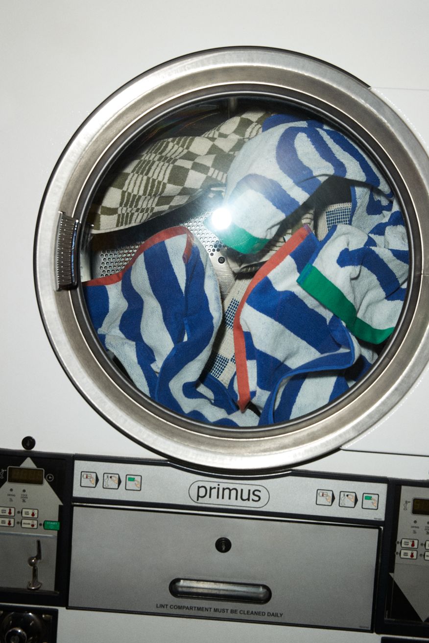 Image of washing at the launderette