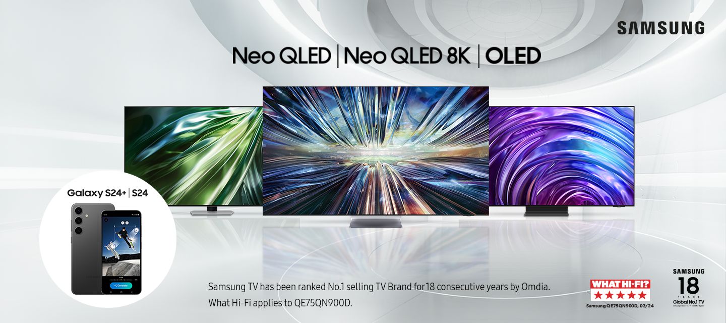 Image of the Samsung Neo QLED, Neo QLED 8K and OLED with