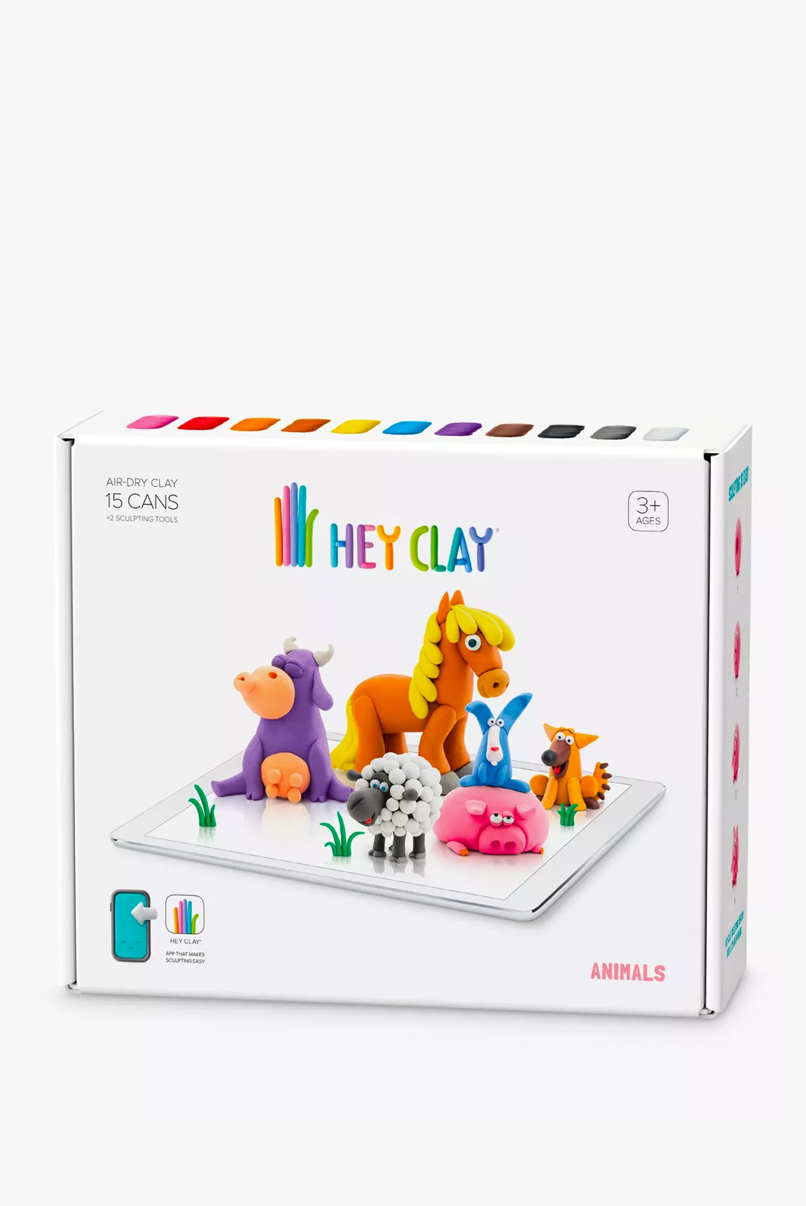 Air Dry Clay TOMY Hey Clay Modelling Kit - Animals, £14.99