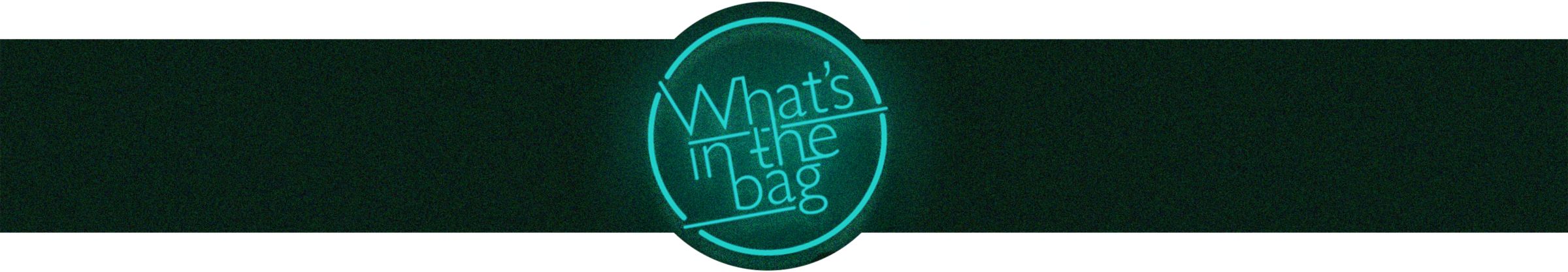 What's in the bag Neon sign