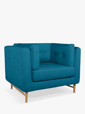 Booth Range, John Lewis Smooth Velvet Plain Fabric, Petrol Blue, Price Band B