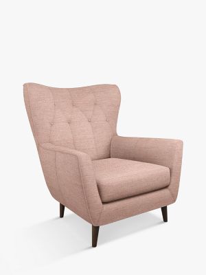 Thomas Range, John Lewis Fine Chenille Textured Plain Fabric, Dusty Pink, Price Band B