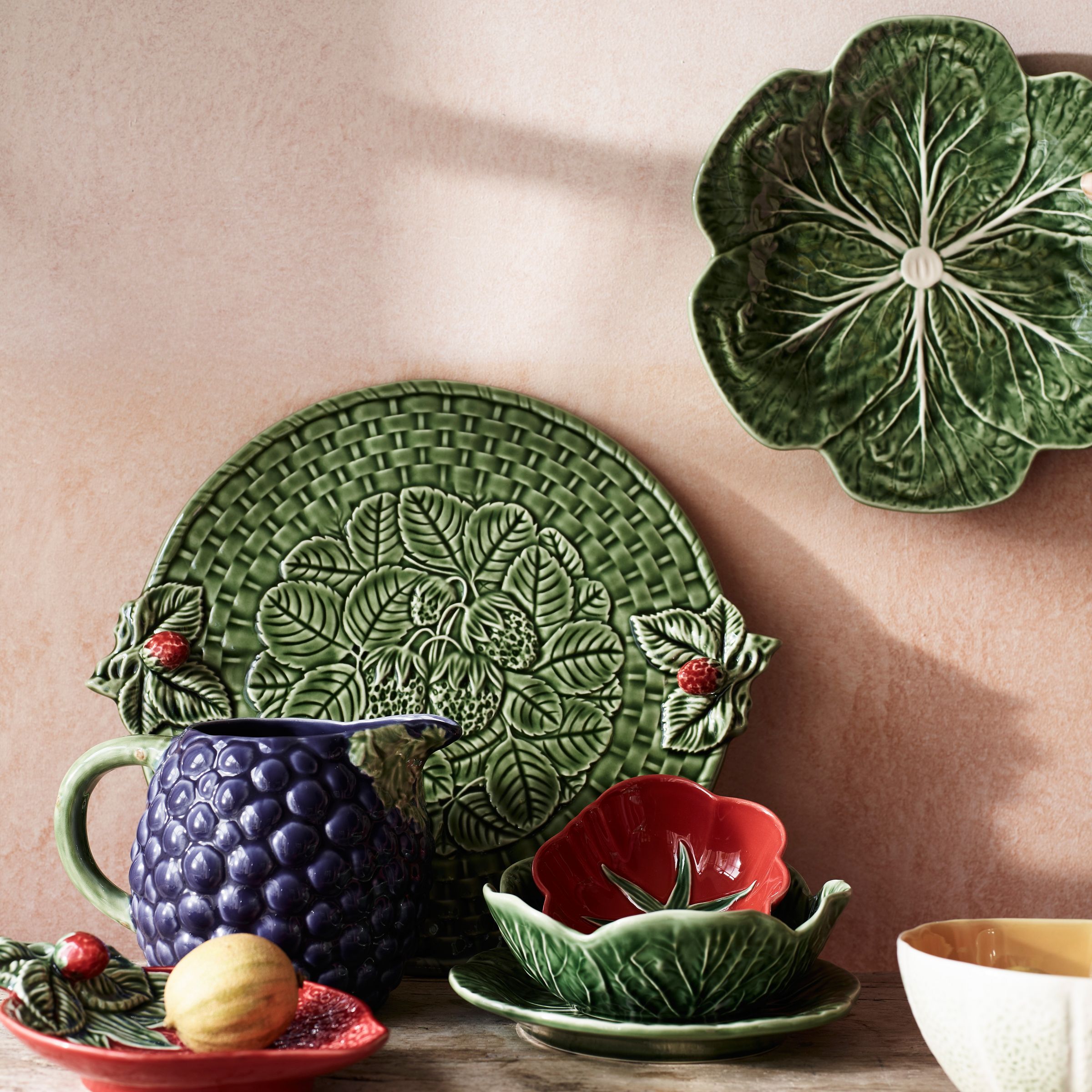 Plant-inspired Bordallo Pinheiro tableware | John Lewis & Partners 