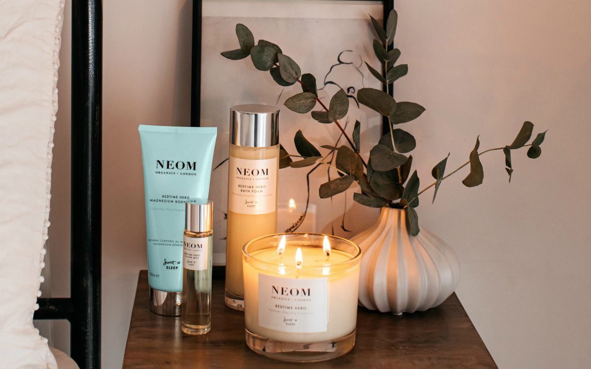 Scent therapy for self care with NEOM Organics