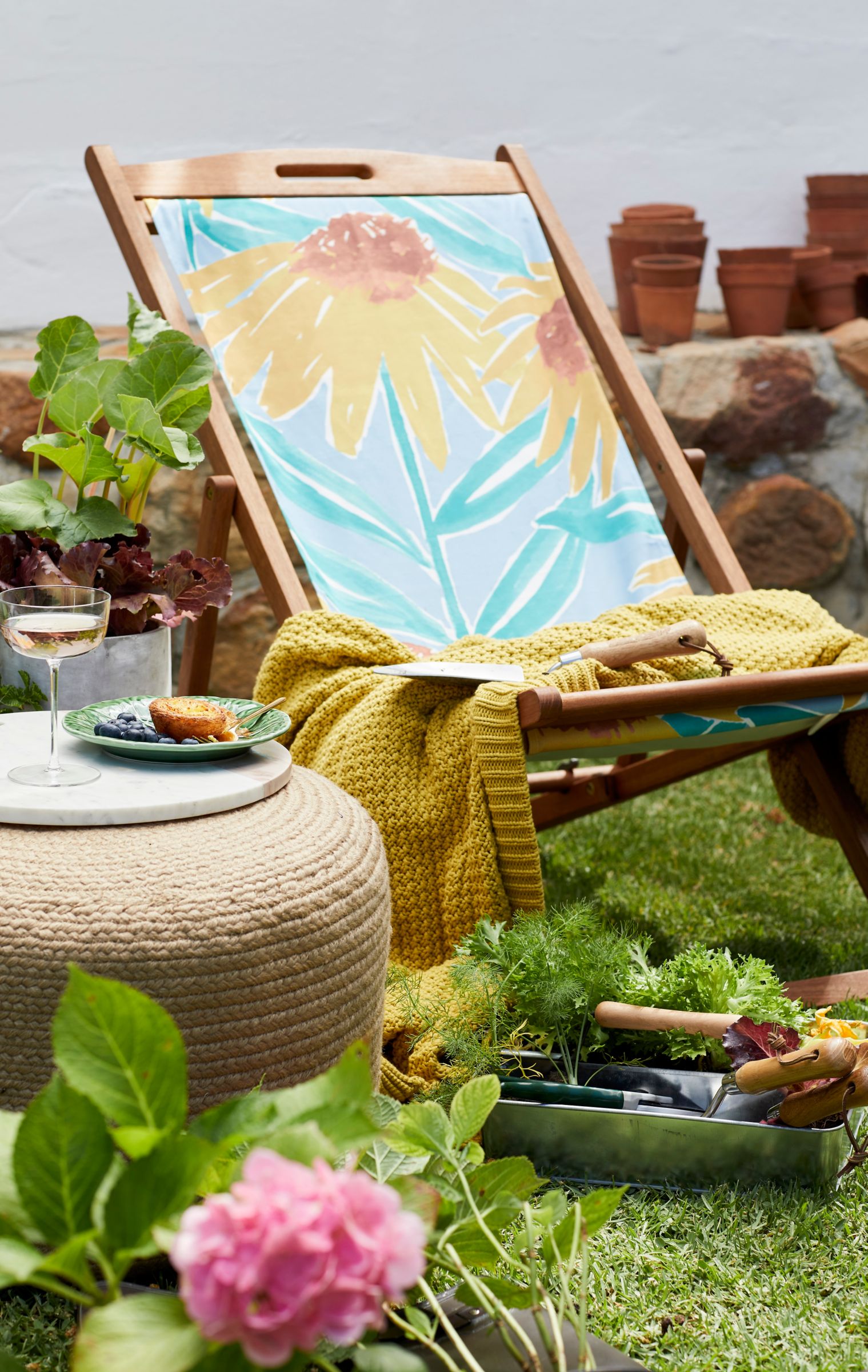 garden ideas deckchair