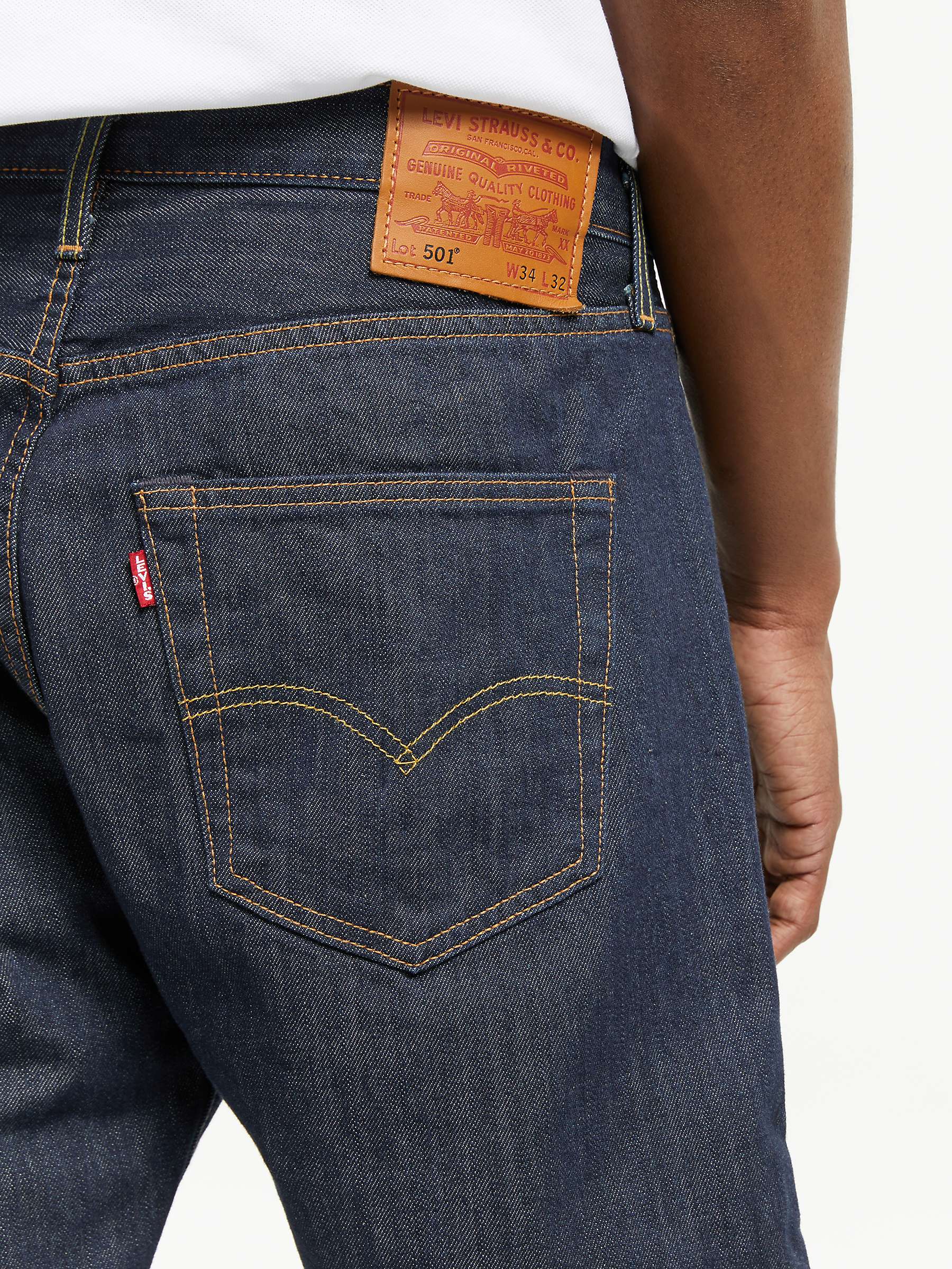 Buy Levi's 501 Original Straight Jeans, Marlon Online at johnlewis.com