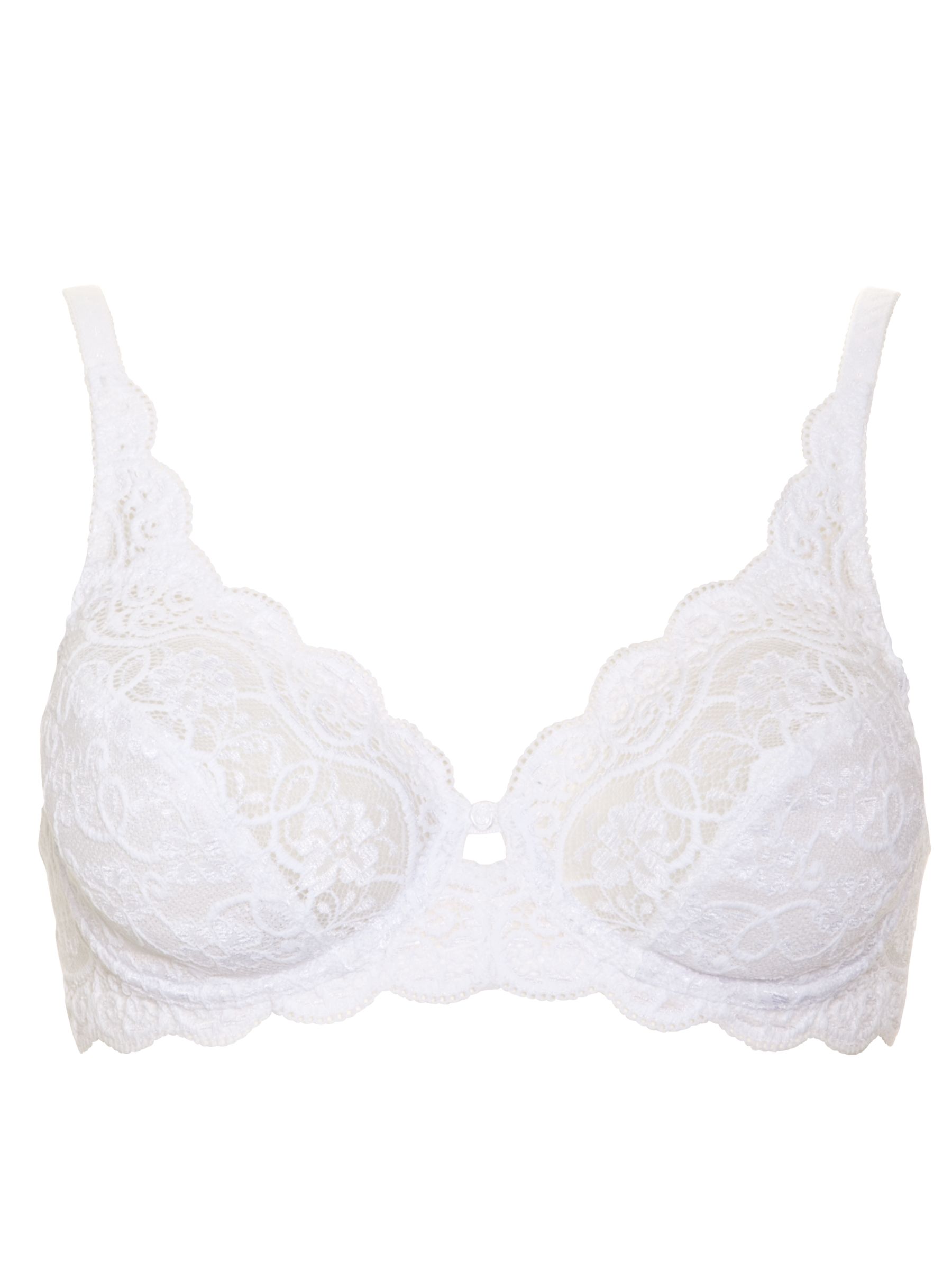 Triumph Amourette 300 Underwired Bra, White at John Lewis & Partners