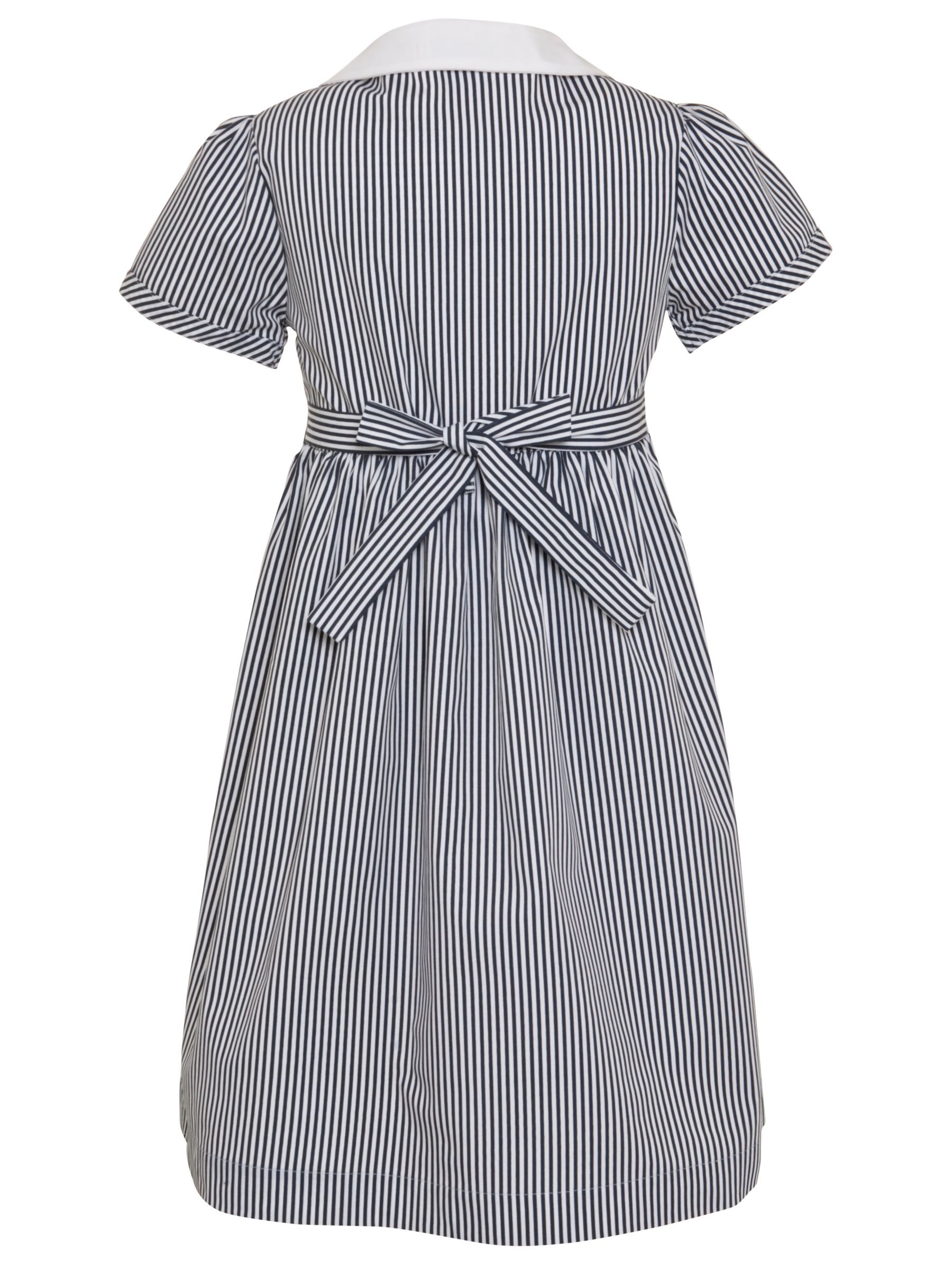 Buy John Lewis School Striped Summer Dress, Navy | John Lewis