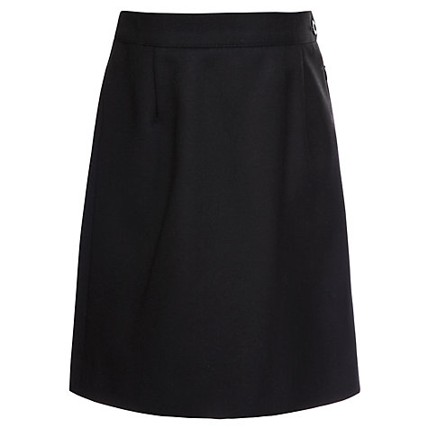 Buy Girls' School Wool Mix Pencil Skirt, Black | John Lewis