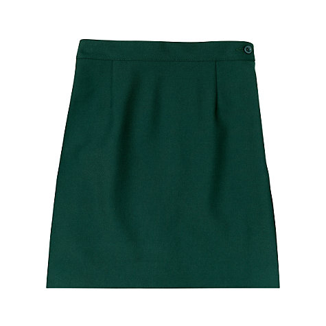 Buy Girls' School Wool Mix Pencil Skirt, Bottle Green | John Lewis