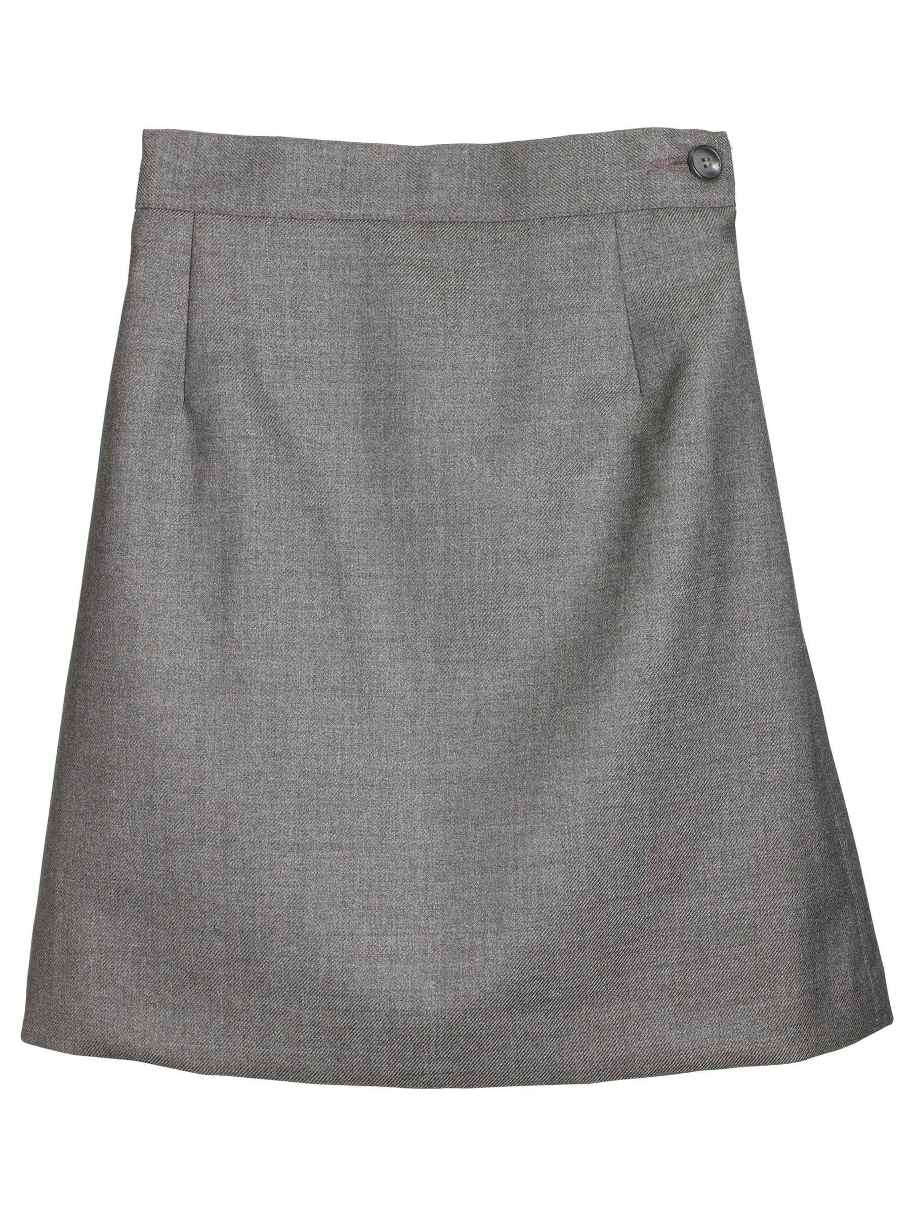 Buy Girls' School Wool Mix Pencil Skirt, Grey | John Lewis
