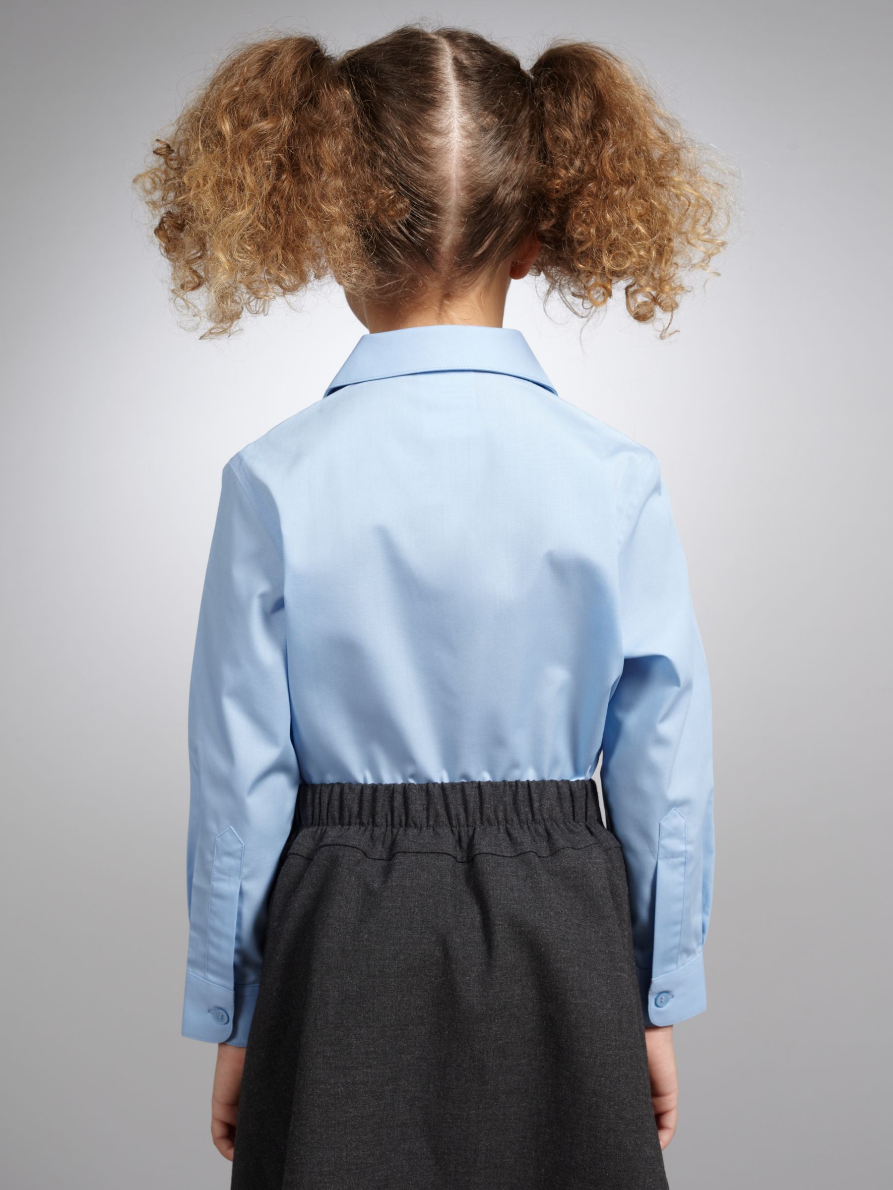 Girls White School Short Sleeve Open Neck Blouse 2 Pack | School ...