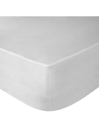 Peter Reed Egyptian Cotton 4 Row Cord Fitted Sheet, White, Single