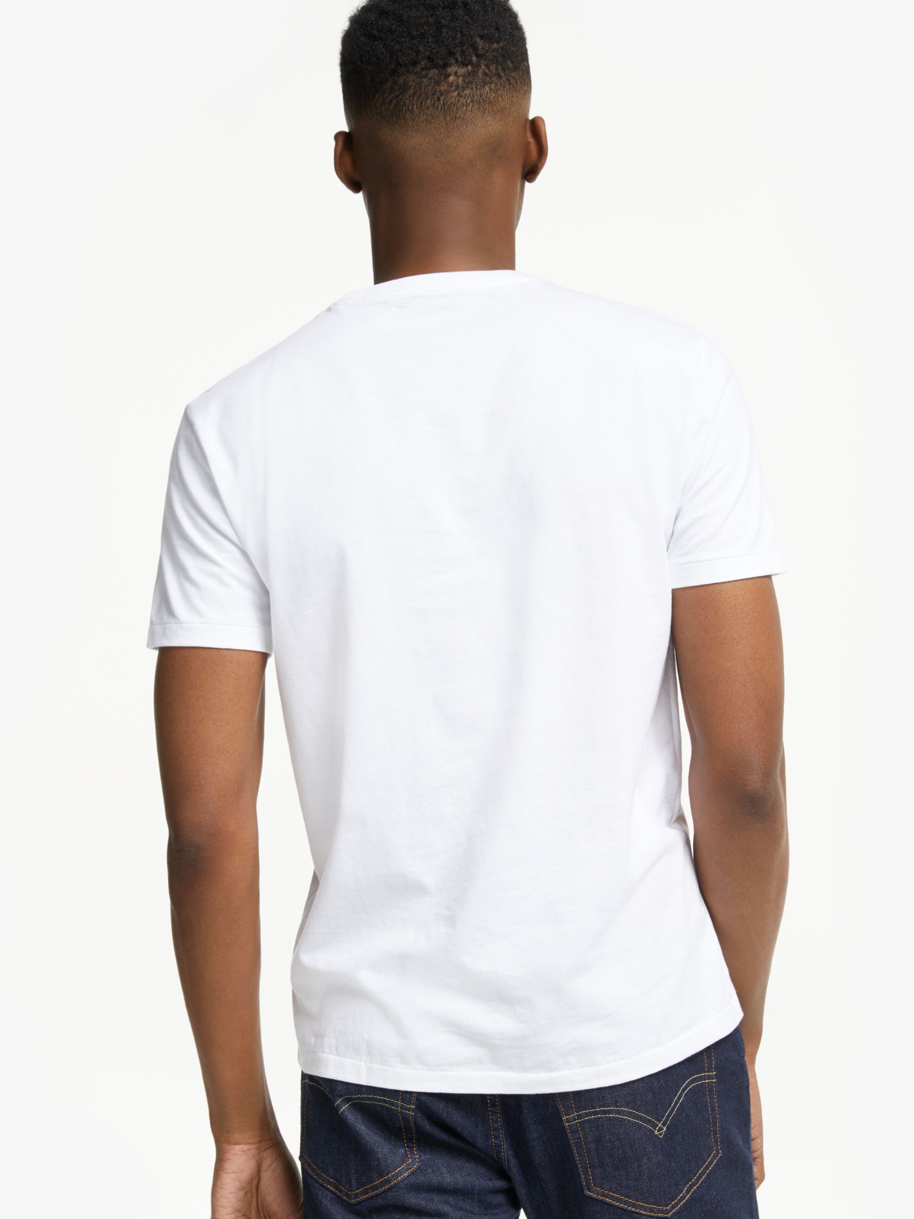 Polo Ralph Lauren Short Sleeve Custom Fit Crew Neck T-Shirt, White at ...