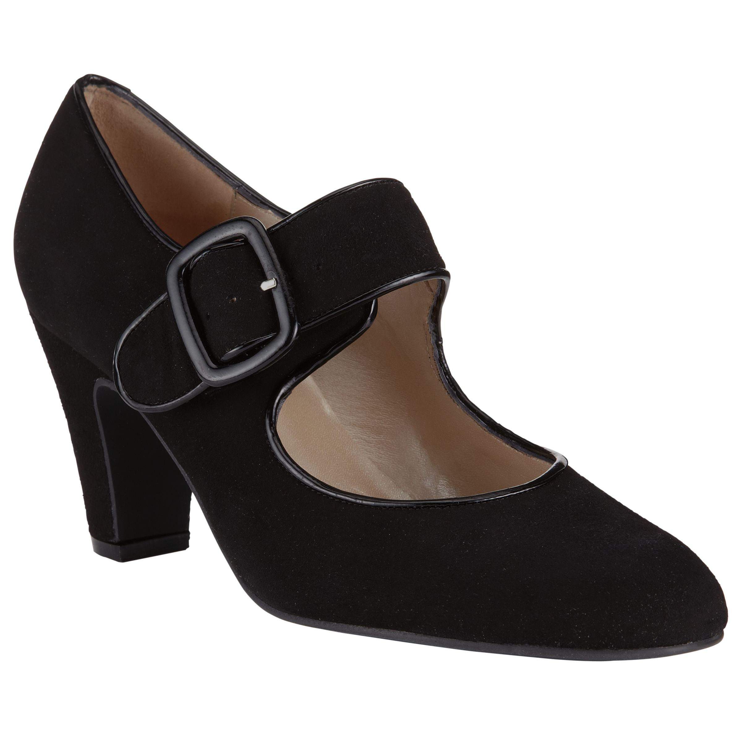 John Lewis & Partners Xercan Mary Jane Buckle Shoes, Black