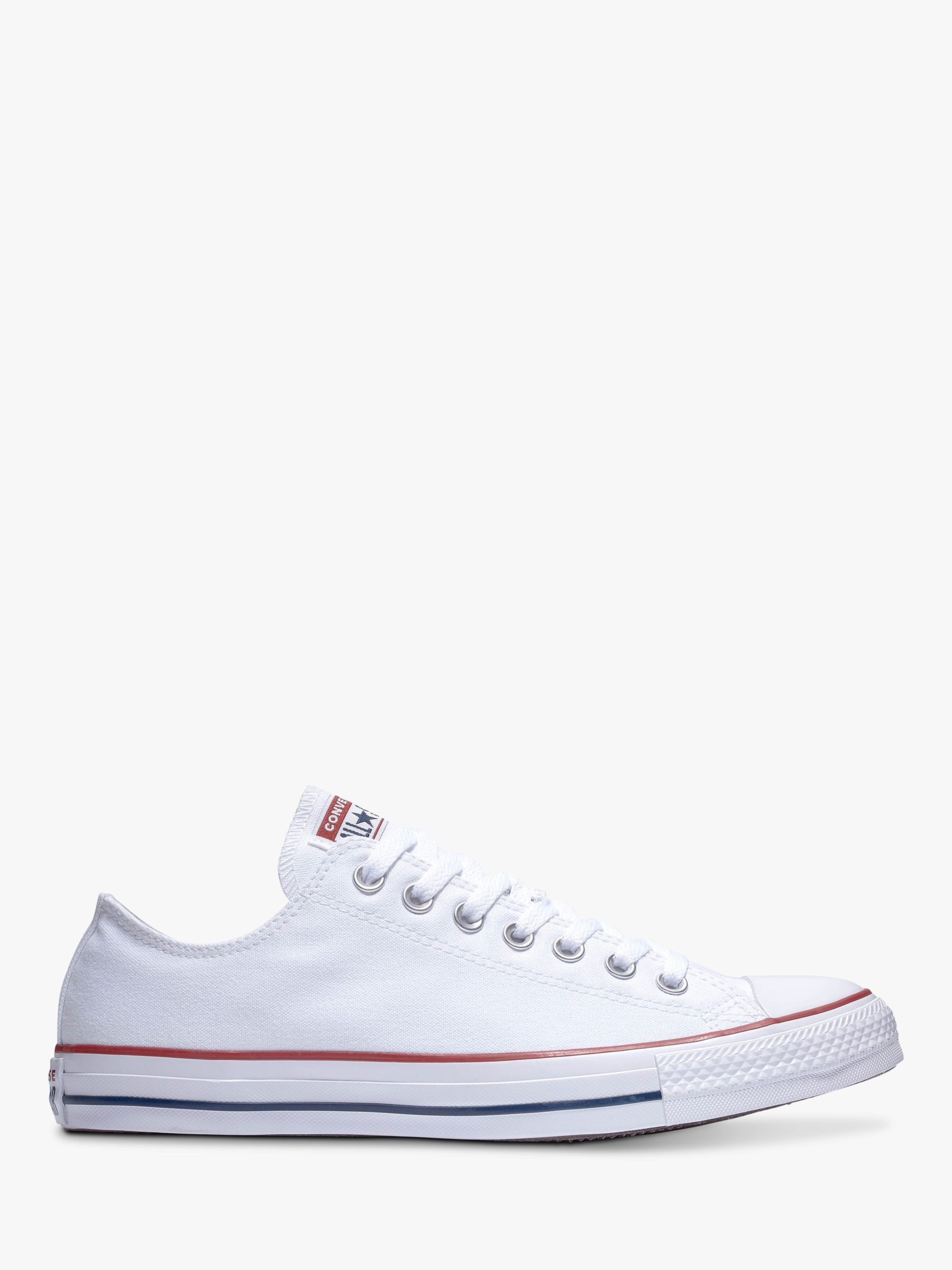 Converse Chuck Taylor All Star Canvas Ox Low-Top Trainers, White at ...