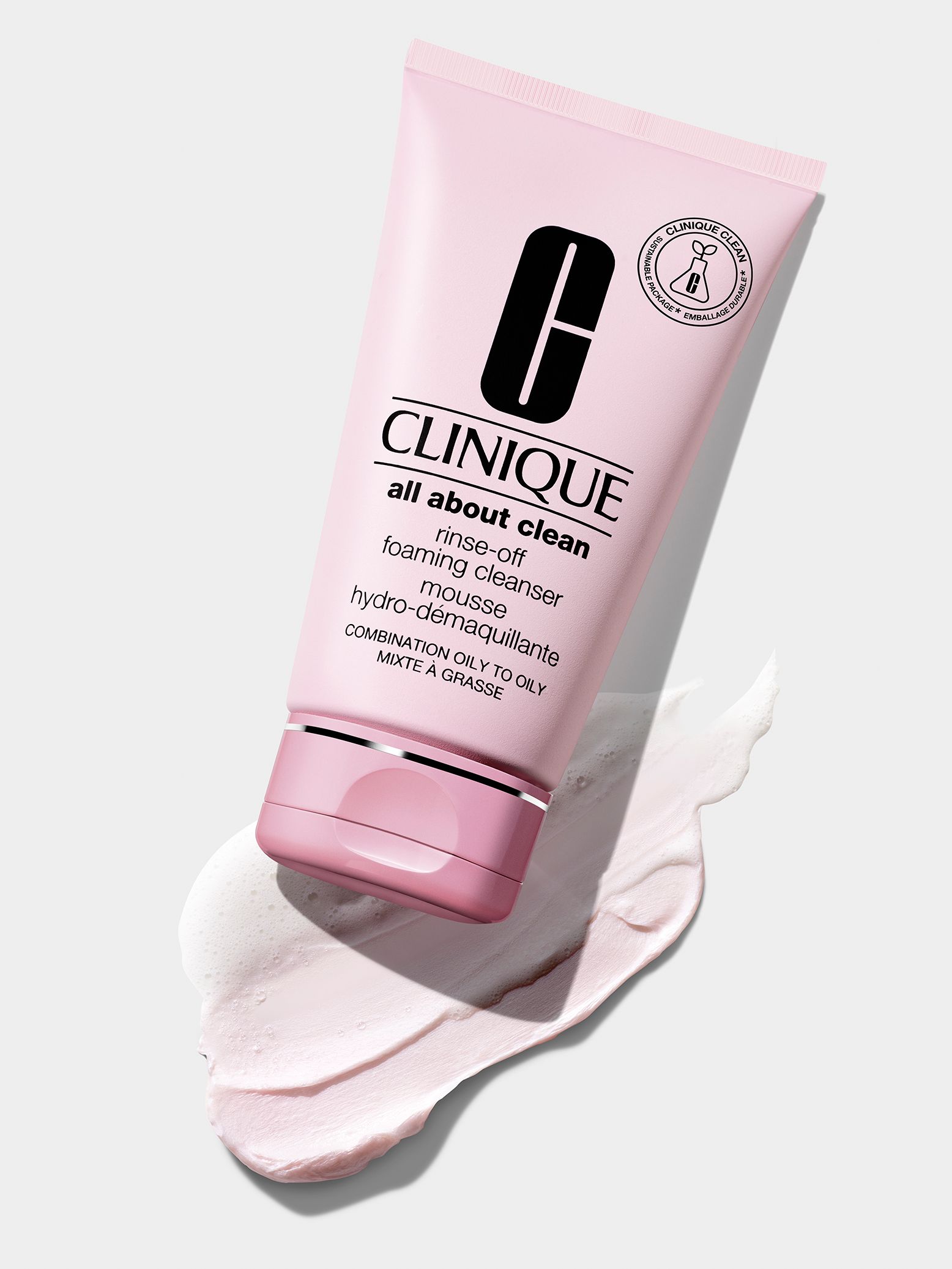 Clinique Rinse-Off Foaming Cleanser - Combination Oily to Oily Skin Types, 150ml
