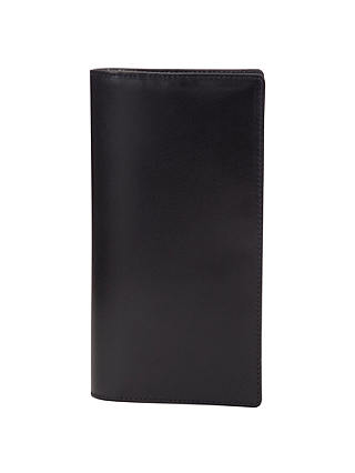 Launer Made in England Calf Leather Wallet, Black